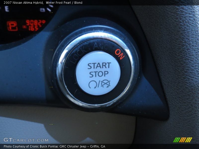 Winter Frost Pearl / Blond 2007 Nissan Altima Hybrid