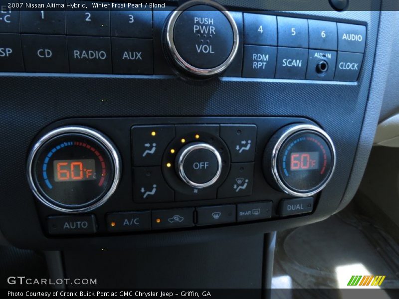 Winter Frost Pearl / Blond 2007 Nissan Altima Hybrid