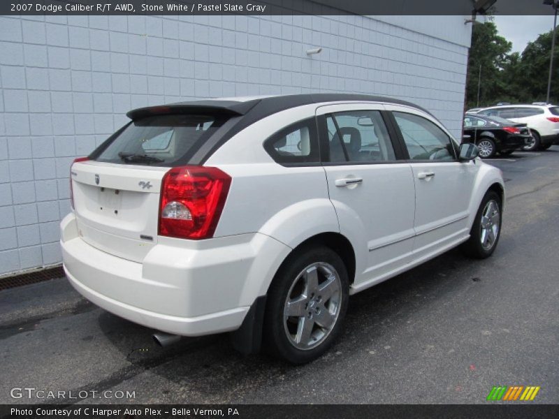 Stone White / Pastel Slate Gray 2007 Dodge Caliber R/T AWD