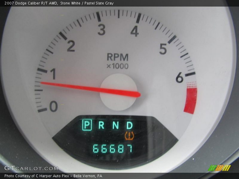 Stone White / Pastel Slate Gray 2007 Dodge Caliber R/T AWD