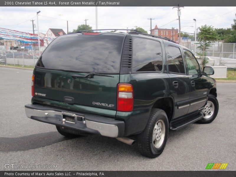 Forest Green Metallic / Tan/Neutral 2001 Chevrolet Tahoe LS 4x4