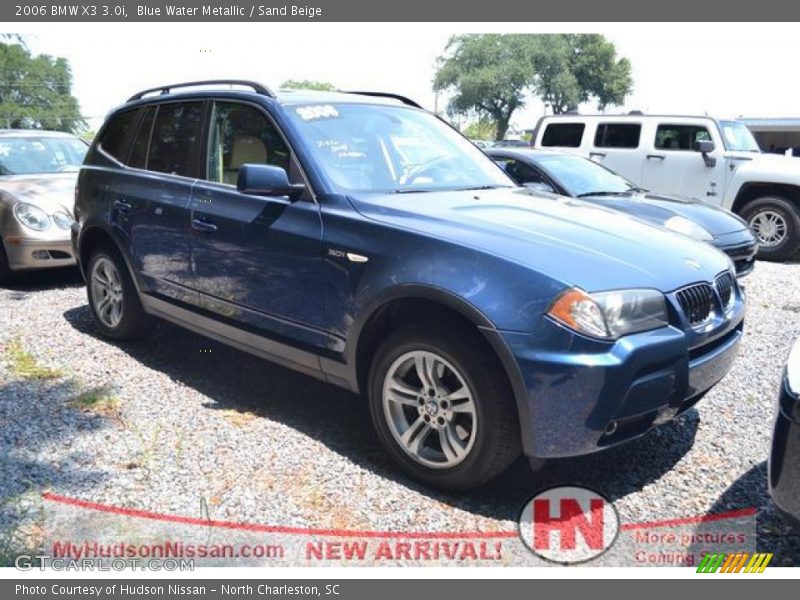 Blue Water Metallic / Sand Beige 2006 BMW X3 3.0i