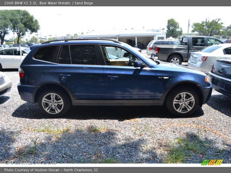 Blue Water Metallic / Sand Beige 2006 BMW X3 3.0i