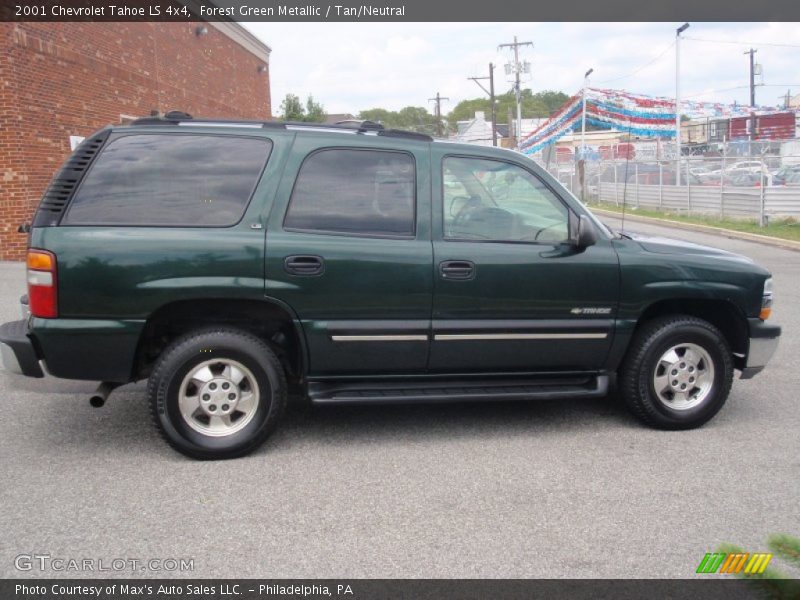 Forest Green Metallic / Tan/Neutral 2001 Chevrolet Tahoe LS 4x4