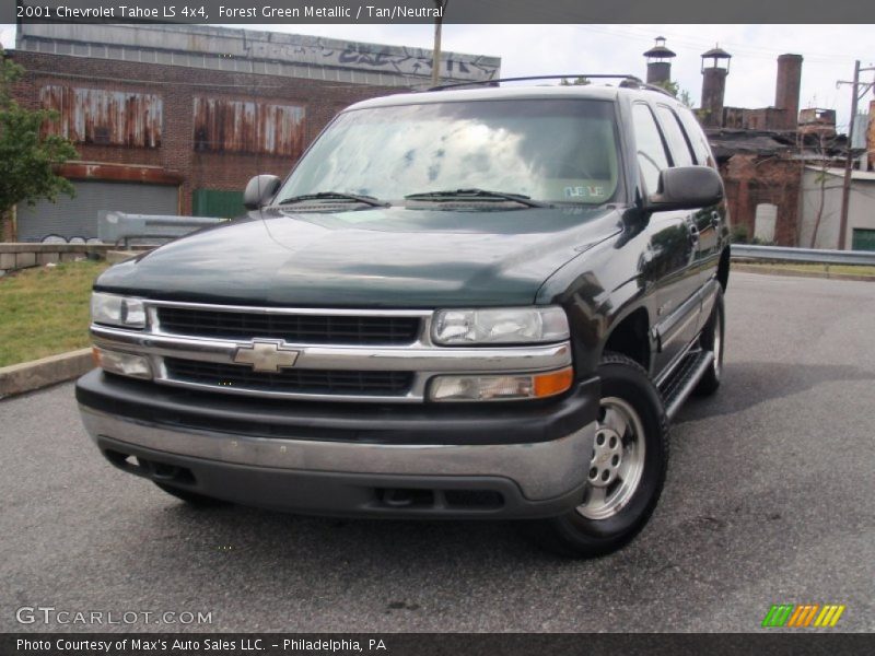 Forest Green Metallic / Tan/Neutral 2001 Chevrolet Tahoe LS 4x4