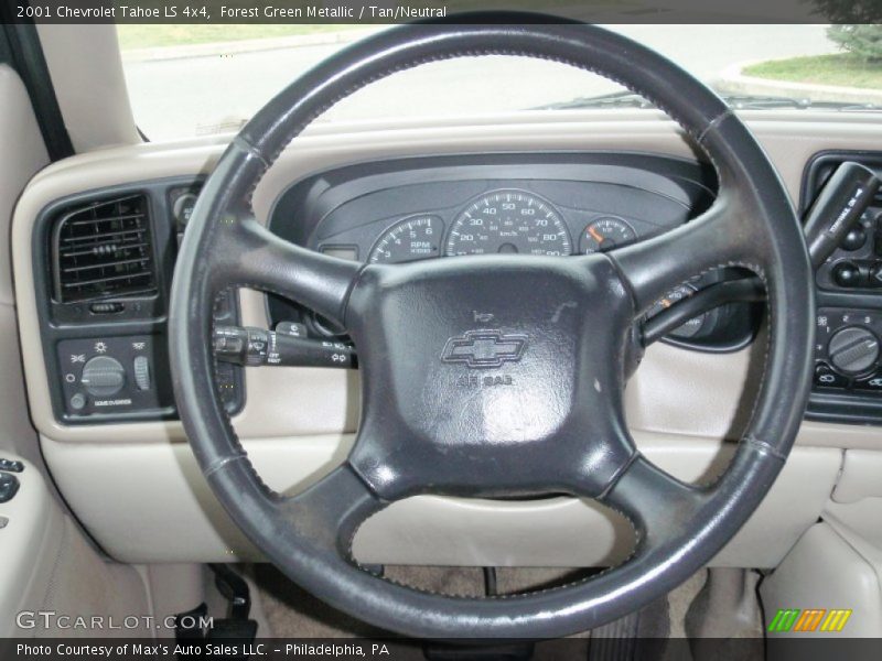 Forest Green Metallic / Tan/Neutral 2001 Chevrolet Tahoe LS 4x4