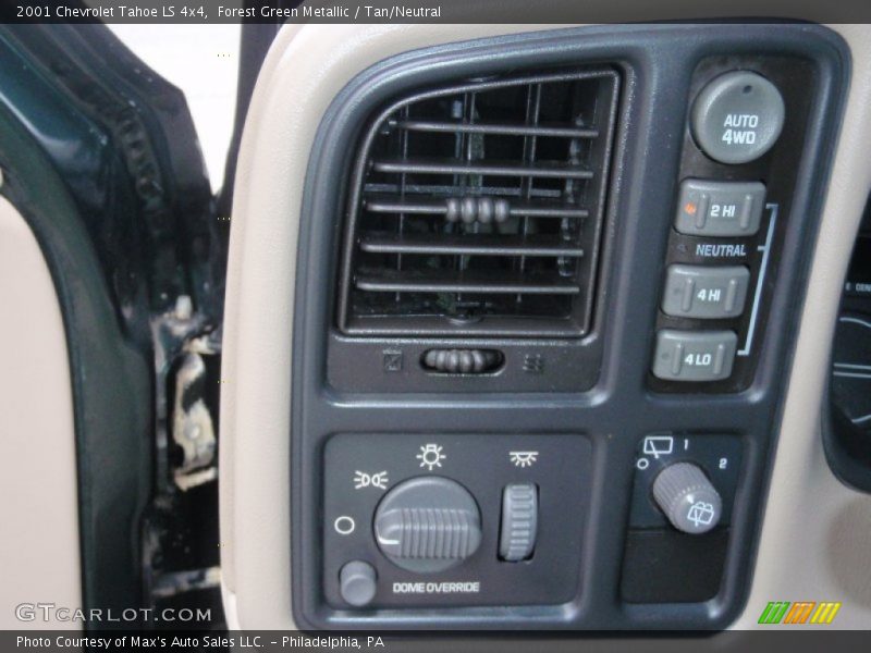 Forest Green Metallic / Tan/Neutral 2001 Chevrolet Tahoe LS 4x4