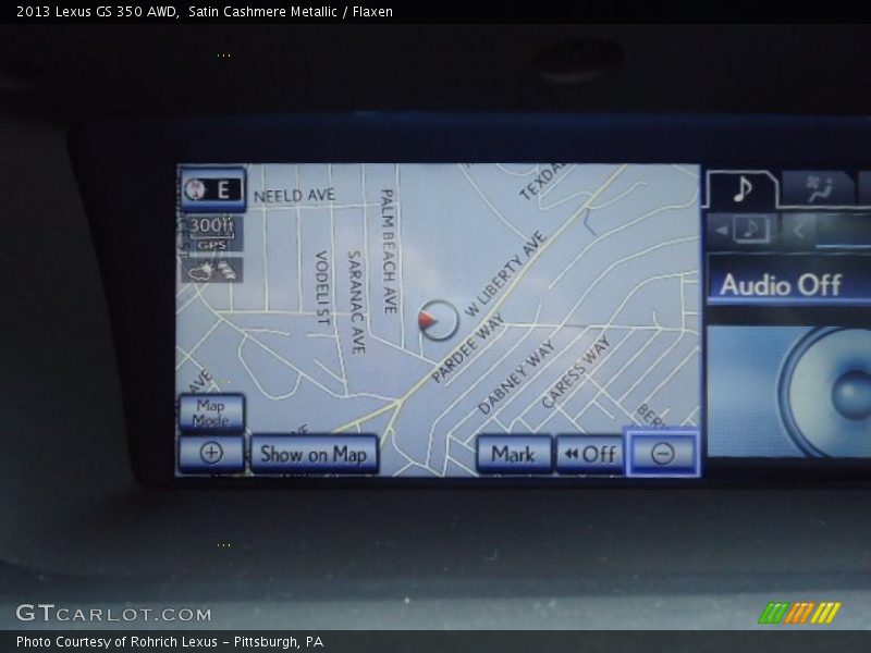 Navigation of 2013 GS 350 AWD