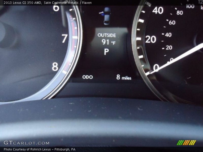 Satin Cashmere Metallic / Flaxen 2013 Lexus GS 350 AWD