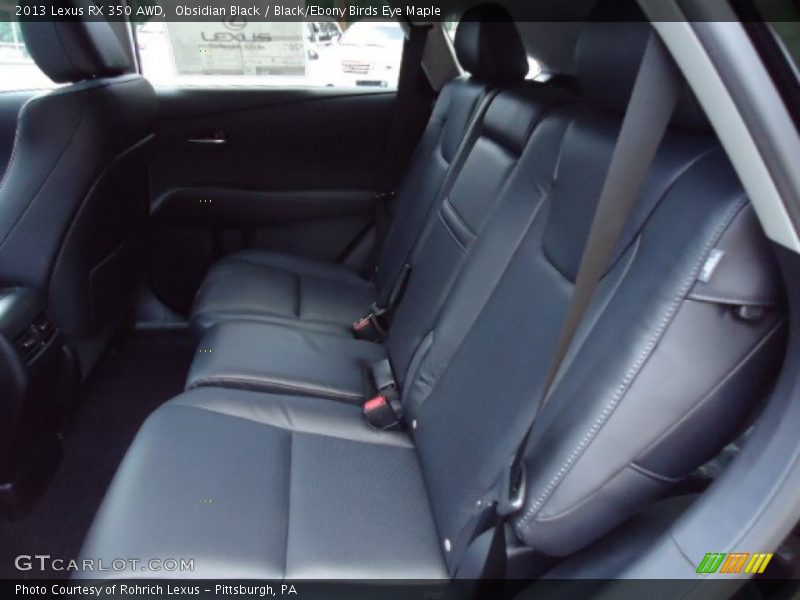  2013 RX 350 AWD Black/Ebony Birds Eye Maple Interior