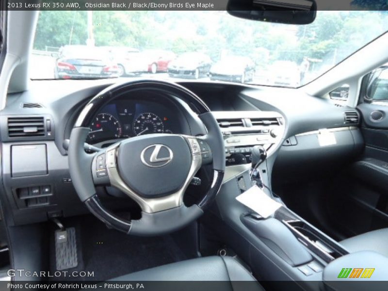 Dashboard of 2013 RX 350 AWD