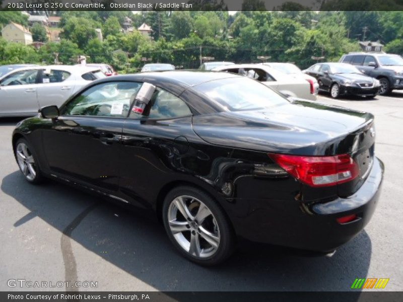 Obsidian Black / Saddle Tan 2012 Lexus IS 250 C Convertible