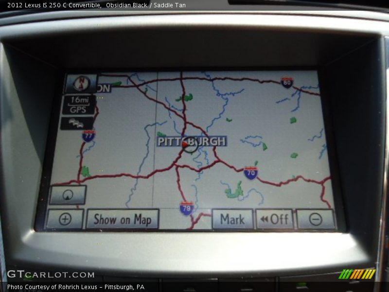 Obsidian Black / Saddle Tan 2012 Lexus IS 250 C Convertible