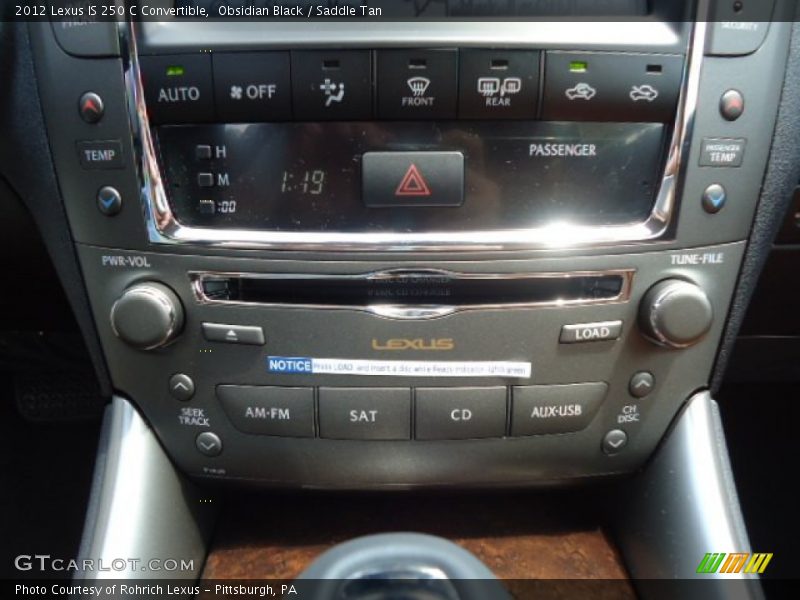 Audio System of 2012 IS 250 C Convertible