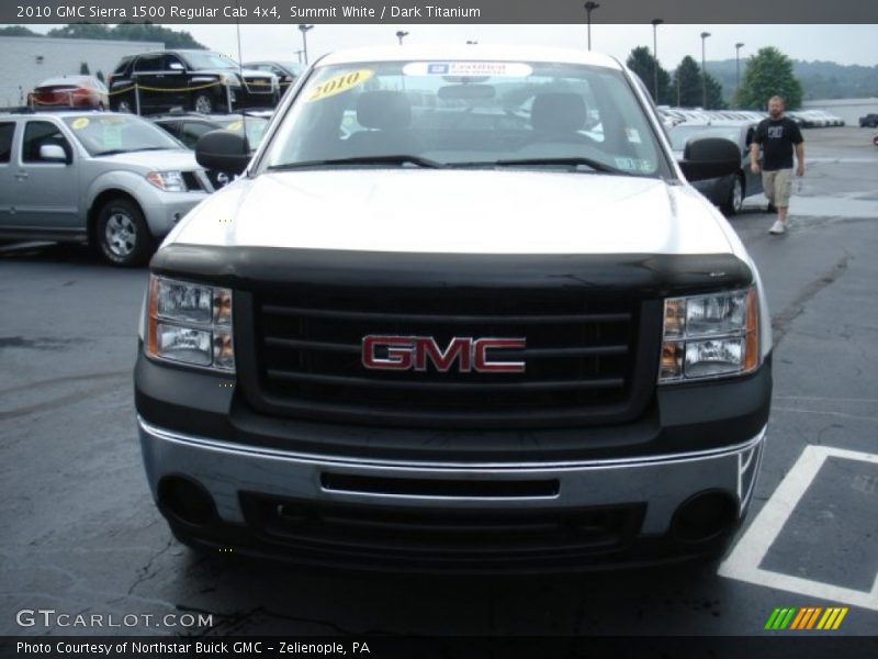 Summit White / Dark Titanium 2010 GMC Sierra 1500 Regular Cab 4x4