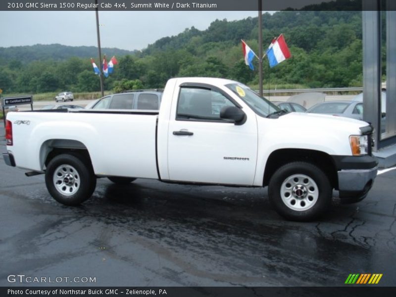 Summit White / Dark Titanium 2010 GMC Sierra 1500 Regular Cab 4x4
