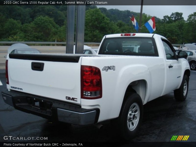 Summit White / Dark Titanium 2010 GMC Sierra 1500 Regular Cab 4x4