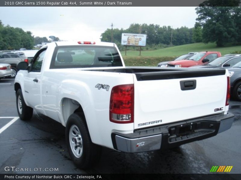 Summit White / Dark Titanium 2010 GMC Sierra 1500 Regular Cab 4x4