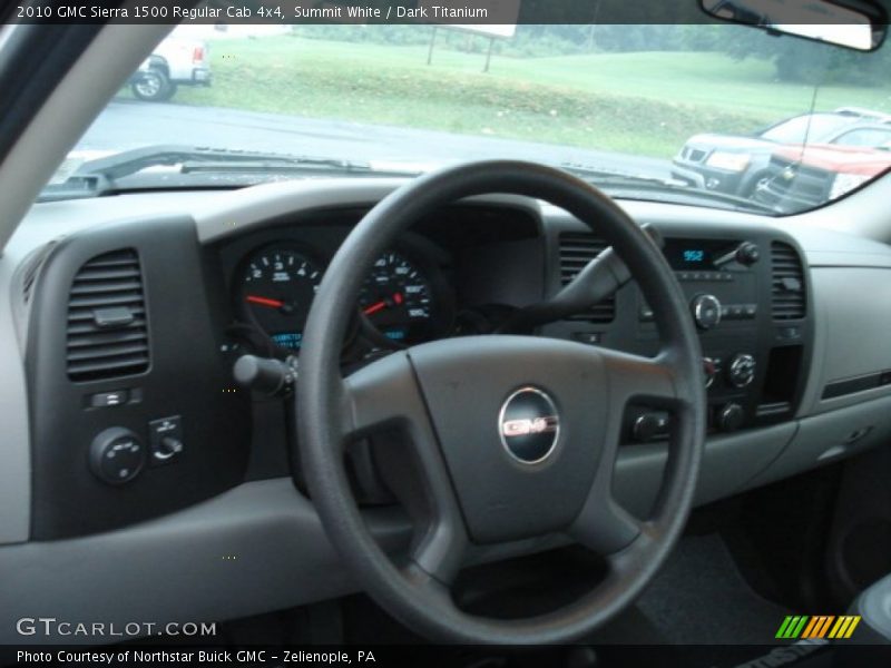Summit White / Dark Titanium 2010 GMC Sierra 1500 Regular Cab 4x4