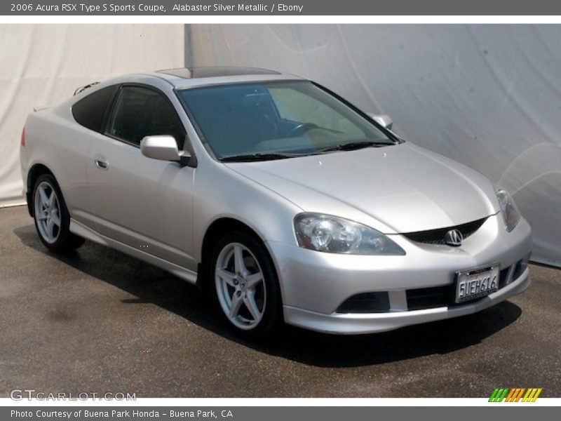 Alabaster Silver Metallic / Ebony 2006 Acura RSX Type S Sports Coupe