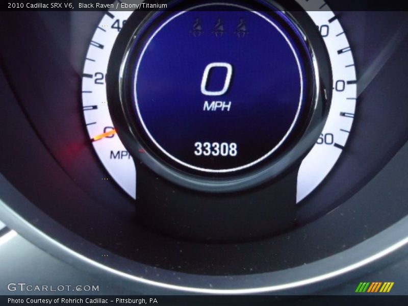 Black Raven / Ebony/Titanium 2010 Cadillac SRX V6