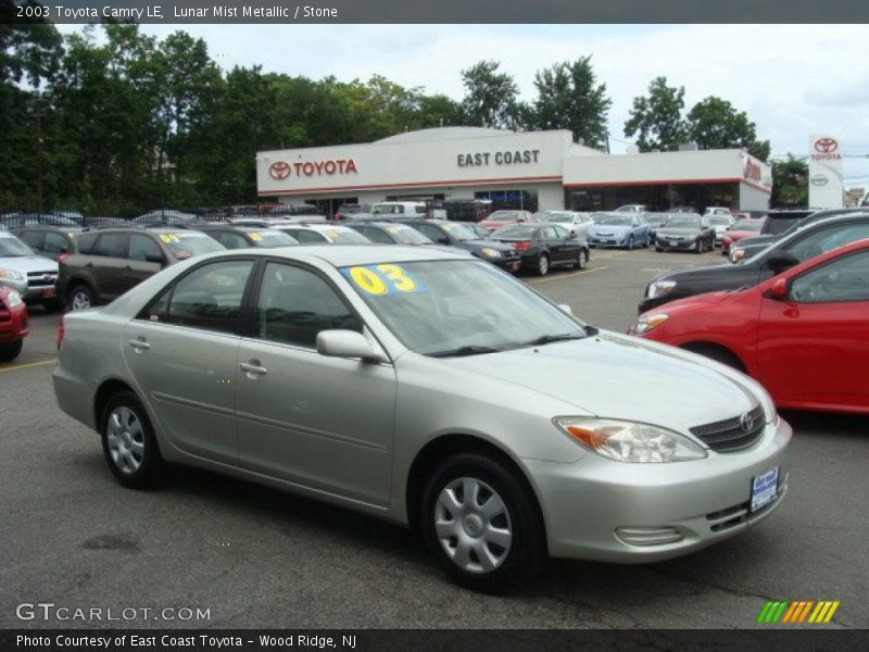 Lunar Mist Metallic / Stone 2003 Toyota Camry LE