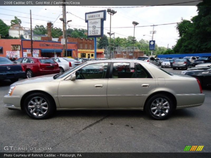 Gold Mist / Cashmere/Cocoa 2008 Cadillac DTS