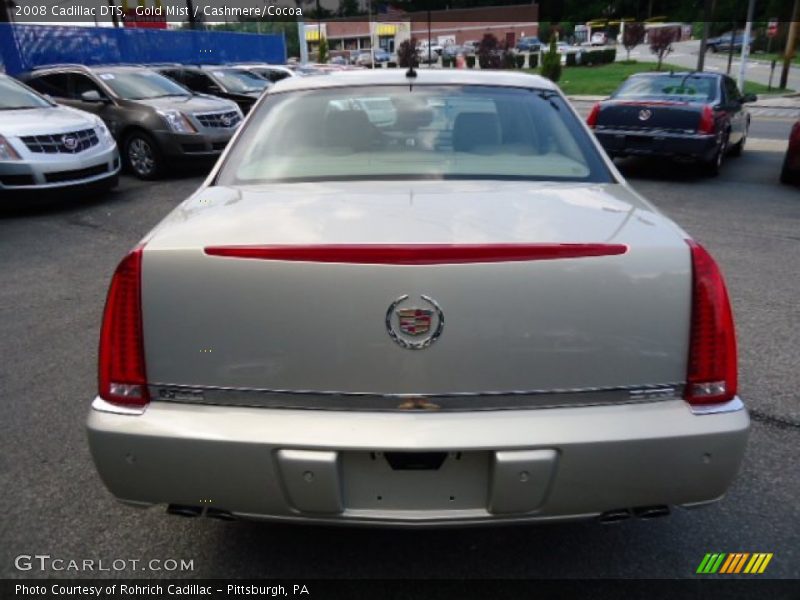 Gold Mist / Cashmere/Cocoa 2008 Cadillac DTS