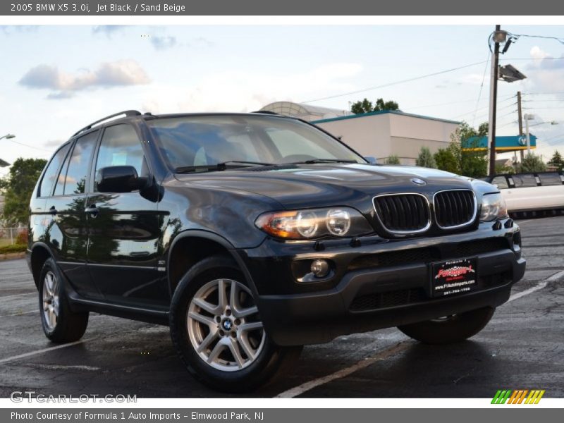 Jet Black / Sand Beige 2005 BMW X5 3.0i