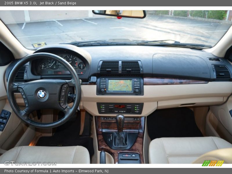 Jet Black / Sand Beige 2005 BMW X5 3.0i