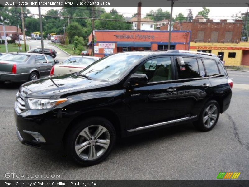 Black / Sand Beige 2011 Toyota Highlander Limited 4WD