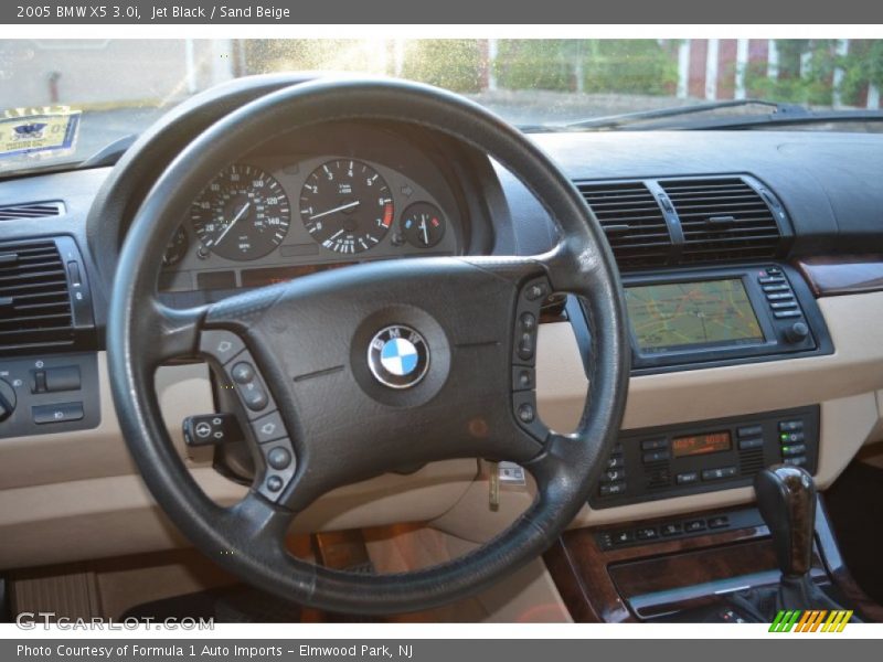 Jet Black / Sand Beige 2005 BMW X5 3.0i