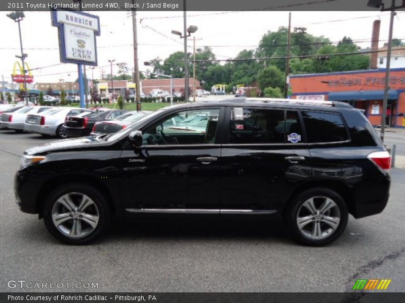 Black / Sand Beige 2011 Toyota Highlander Limited 4WD