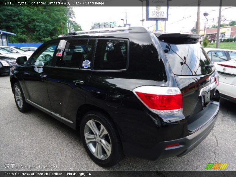 Black / Sand Beige 2011 Toyota Highlander Limited 4WD