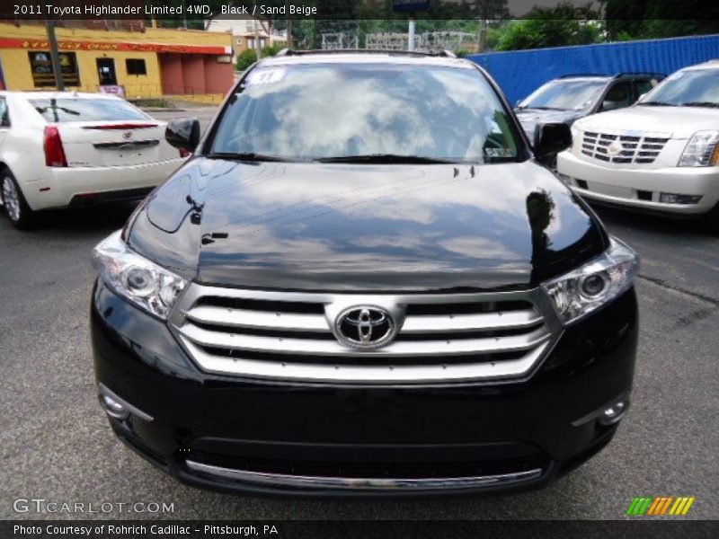 Black / Sand Beige 2011 Toyota Highlander Limited 4WD