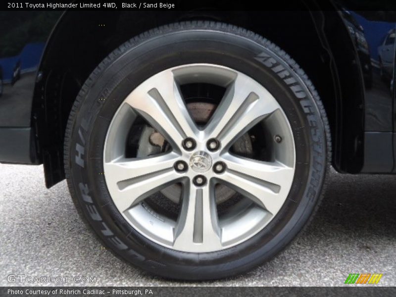 Black / Sand Beige 2011 Toyota Highlander Limited 4WD