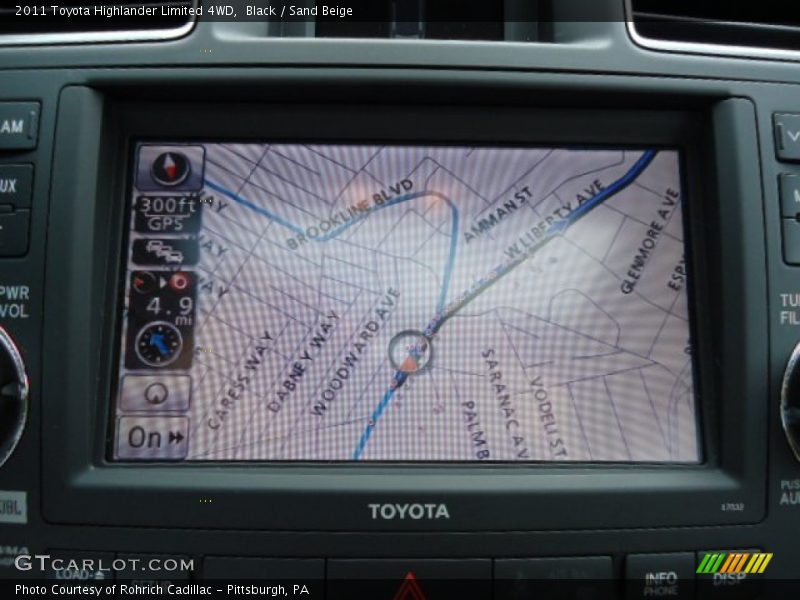 Black / Sand Beige 2011 Toyota Highlander Limited 4WD