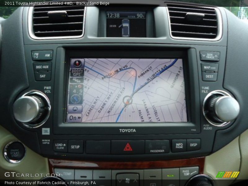 Black / Sand Beige 2011 Toyota Highlander Limited 4WD