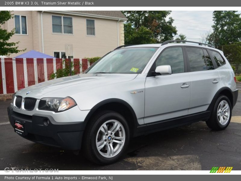 Titanium Silver Metallic / Black 2005 BMW X3 3.0i