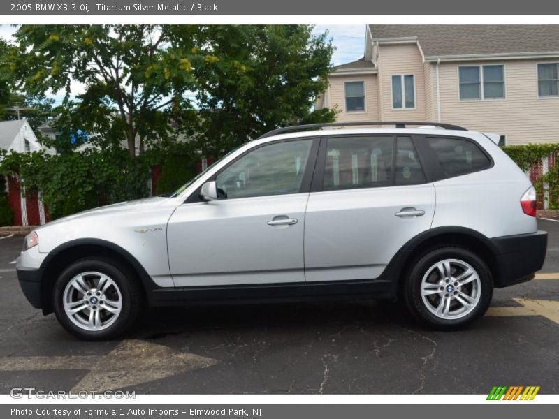 Titanium Silver Metallic / Black 2005 BMW X3 3.0i