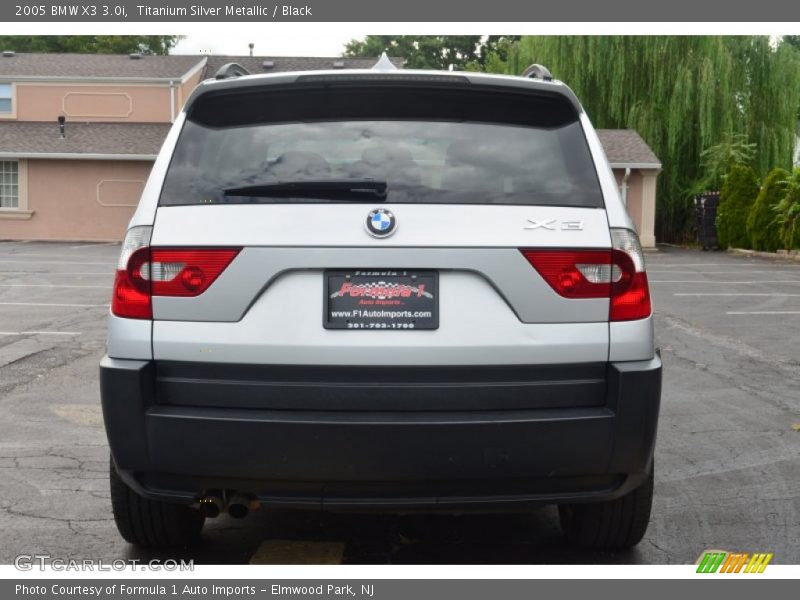Titanium Silver Metallic / Black 2005 BMW X3 3.0i