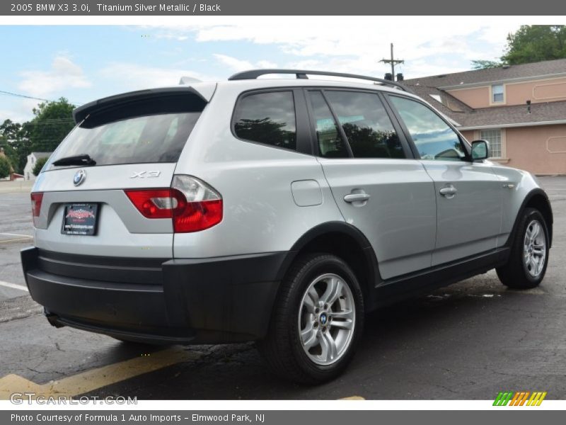 Titanium Silver Metallic / Black 2005 BMW X3 3.0i