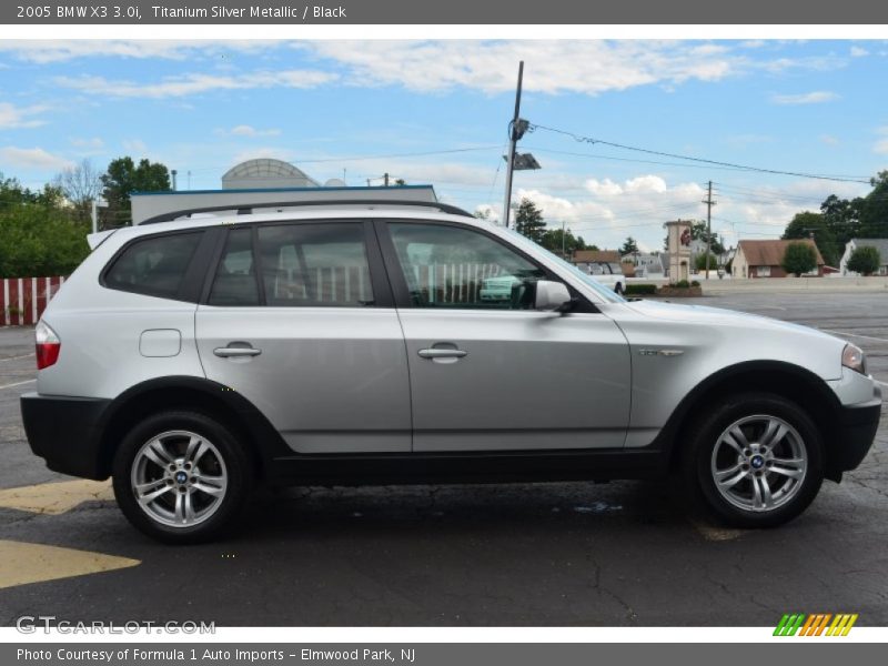 Titanium Silver Metallic / Black 2005 BMW X3 3.0i