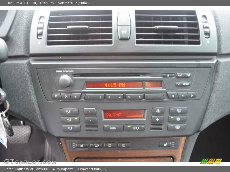 Titanium Silver Metallic / Black 2005 BMW X3 3.0i