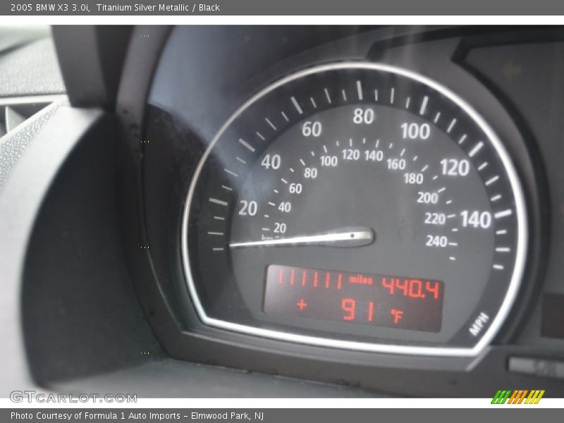 Titanium Silver Metallic / Black 2005 BMW X3 3.0i