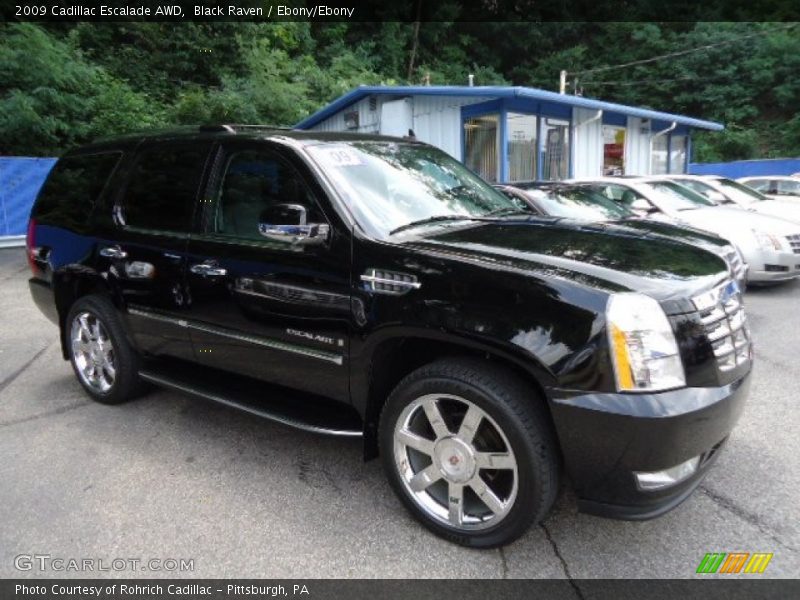 Black Raven / Ebony/Ebony 2009 Cadillac Escalade AWD