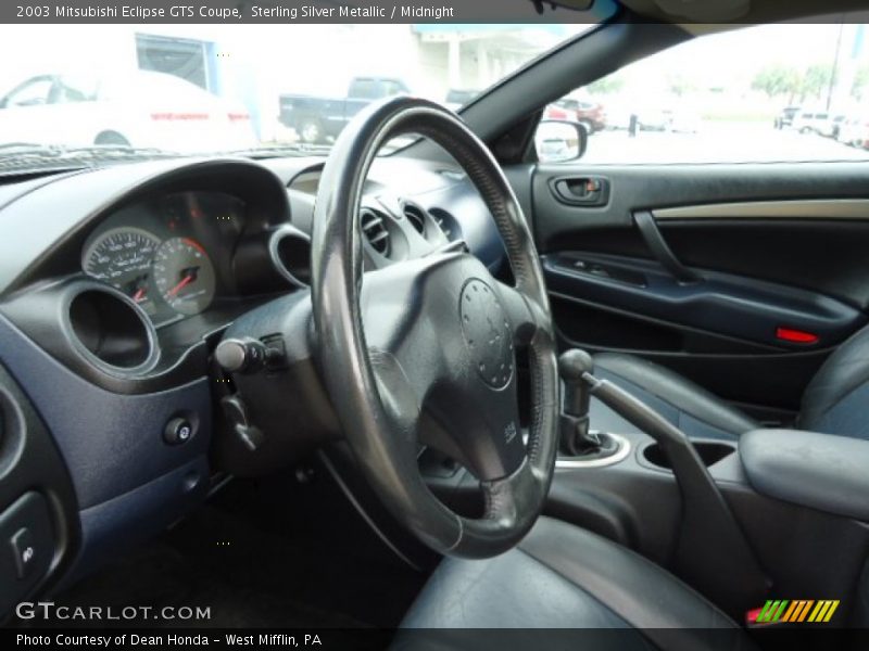 Sterling Silver Metallic / Midnight 2003 Mitsubishi Eclipse GTS Coupe