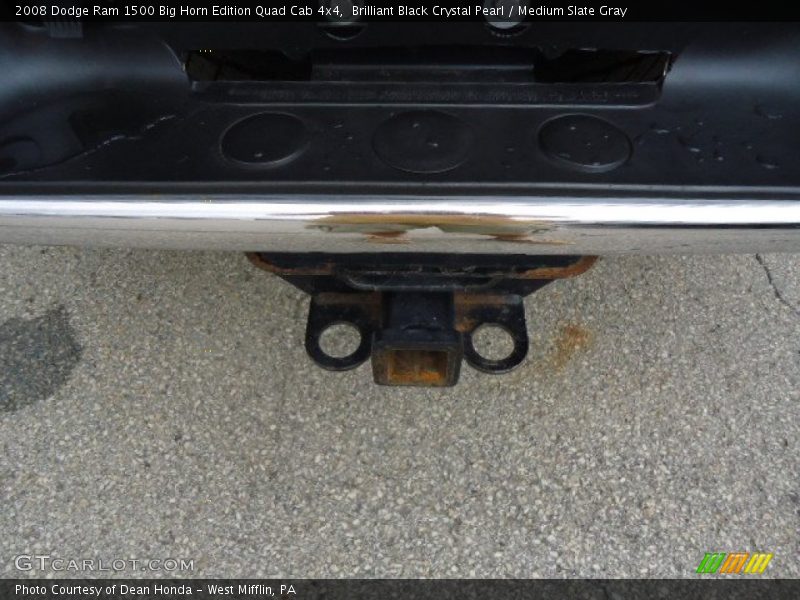 Brilliant Black Crystal Pearl / Medium Slate Gray 2008 Dodge Ram 1500 Big Horn Edition Quad Cab 4x4