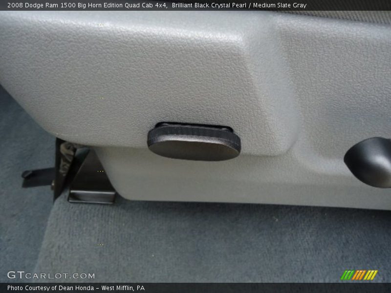 Brilliant Black Crystal Pearl / Medium Slate Gray 2008 Dodge Ram 1500 Big Horn Edition Quad Cab 4x4