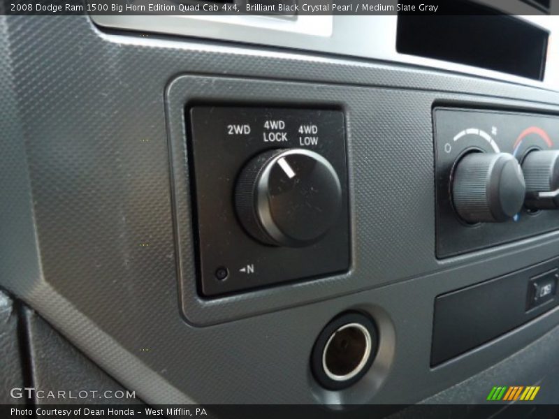 Brilliant Black Crystal Pearl / Medium Slate Gray 2008 Dodge Ram 1500 Big Horn Edition Quad Cab 4x4